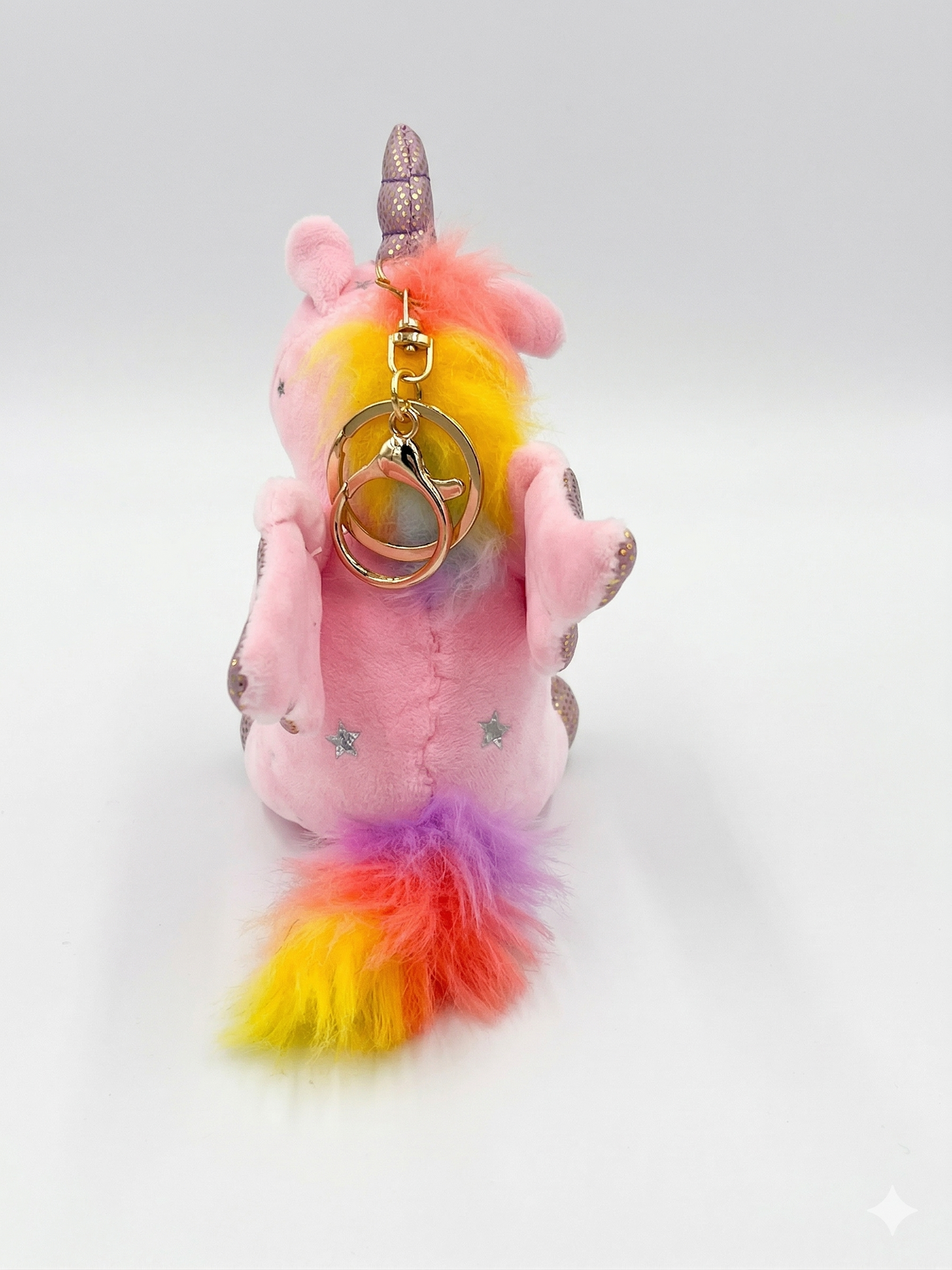 Pink Pegasus Plush Keyring