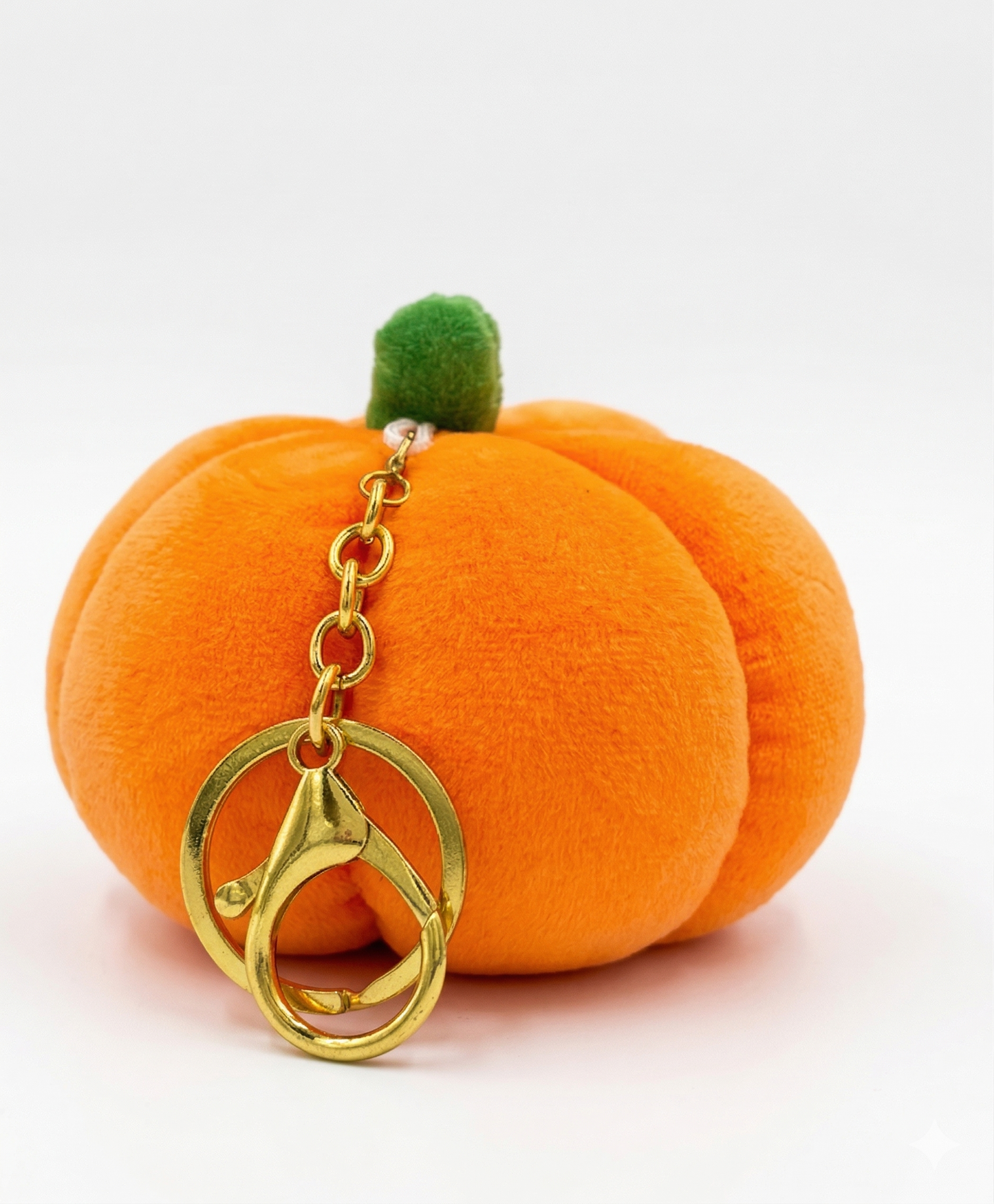 Pumpkin plush keyring