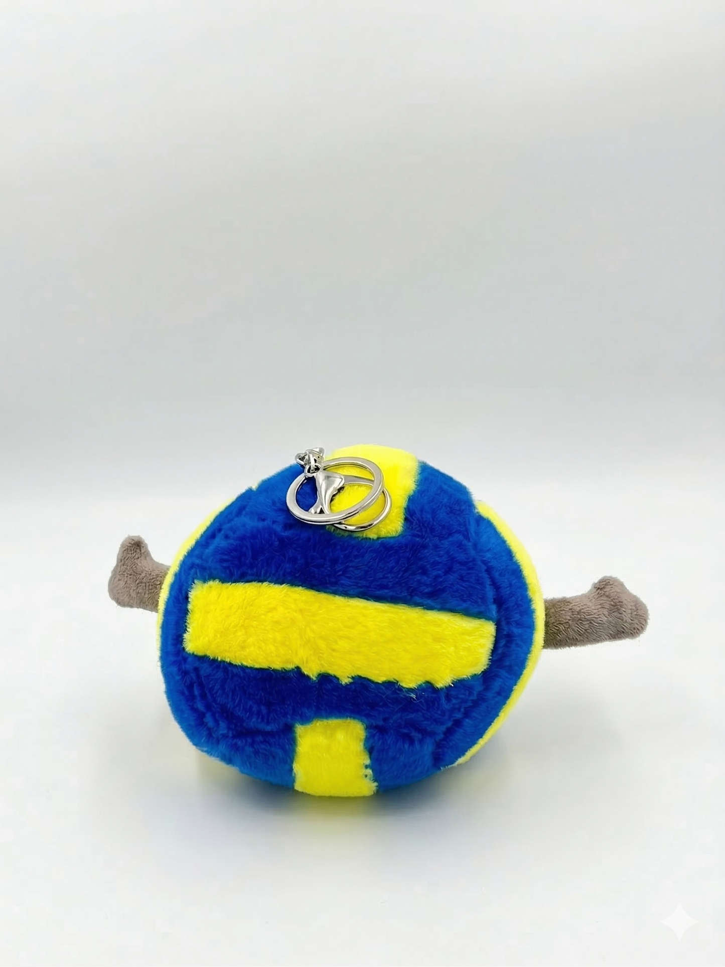 Volleyball plush keyring