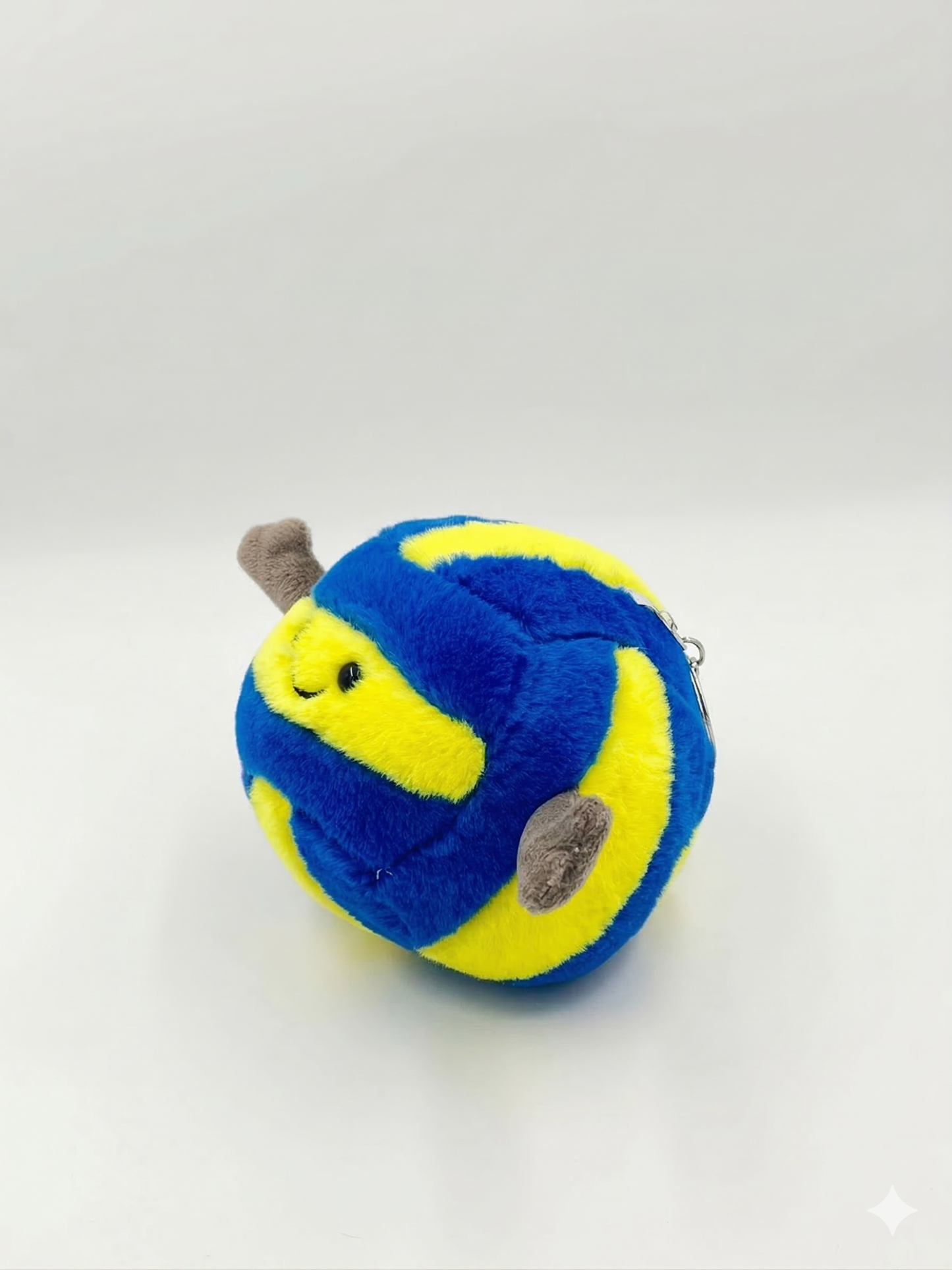 Volleyball plush keyring