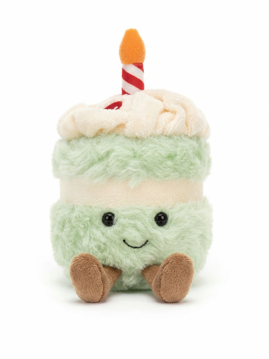 Birthday Cake Plush Keyring
