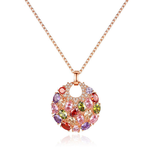 Olivia's Rainbow Flower Necklace