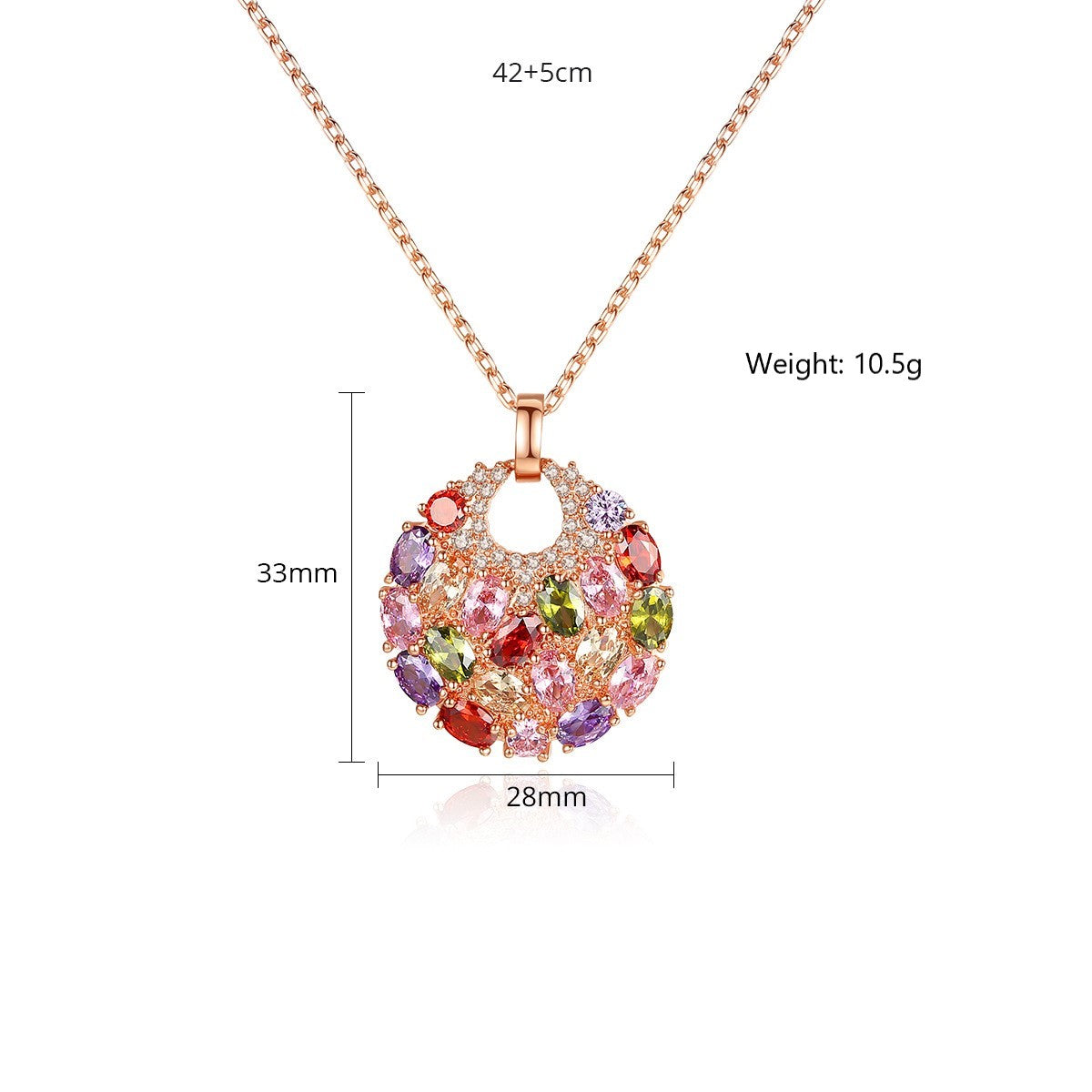 Olivia's Rainbow Flower Necklace