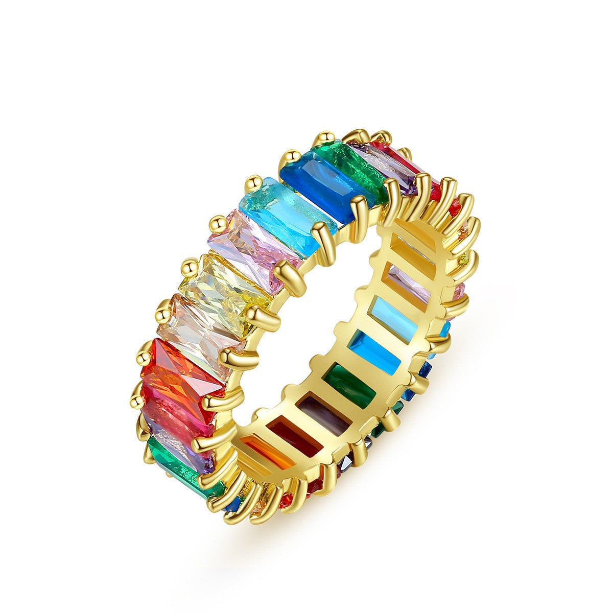 Olivia's Straight Rainbow Ring