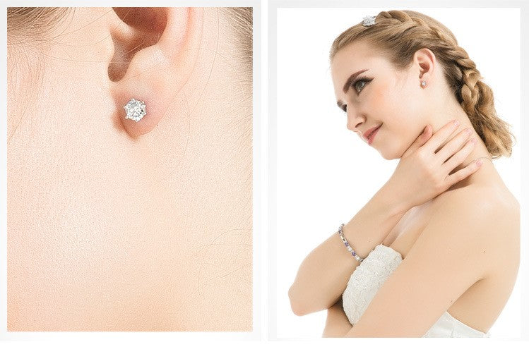 Simple Sparkling Earring Stud