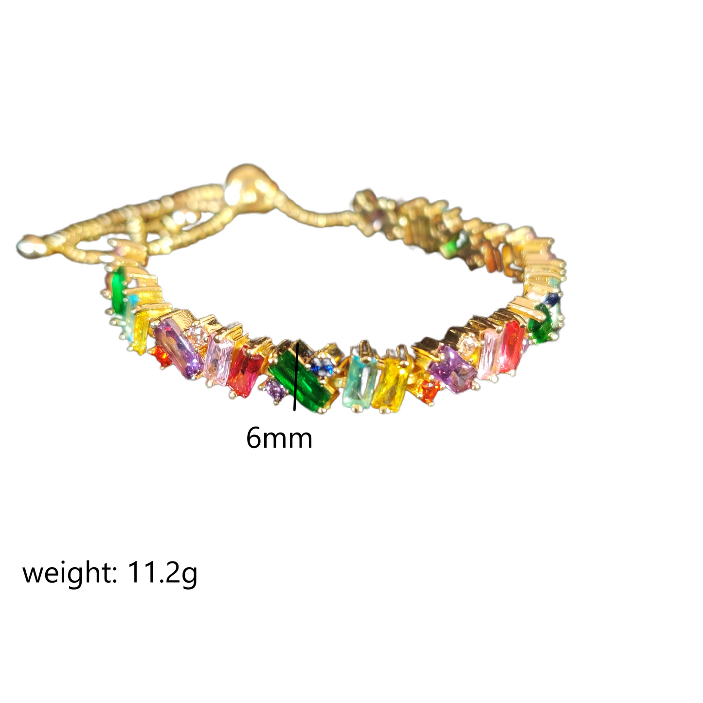 Olivia's Rainbow Bracelet Adjustable Size