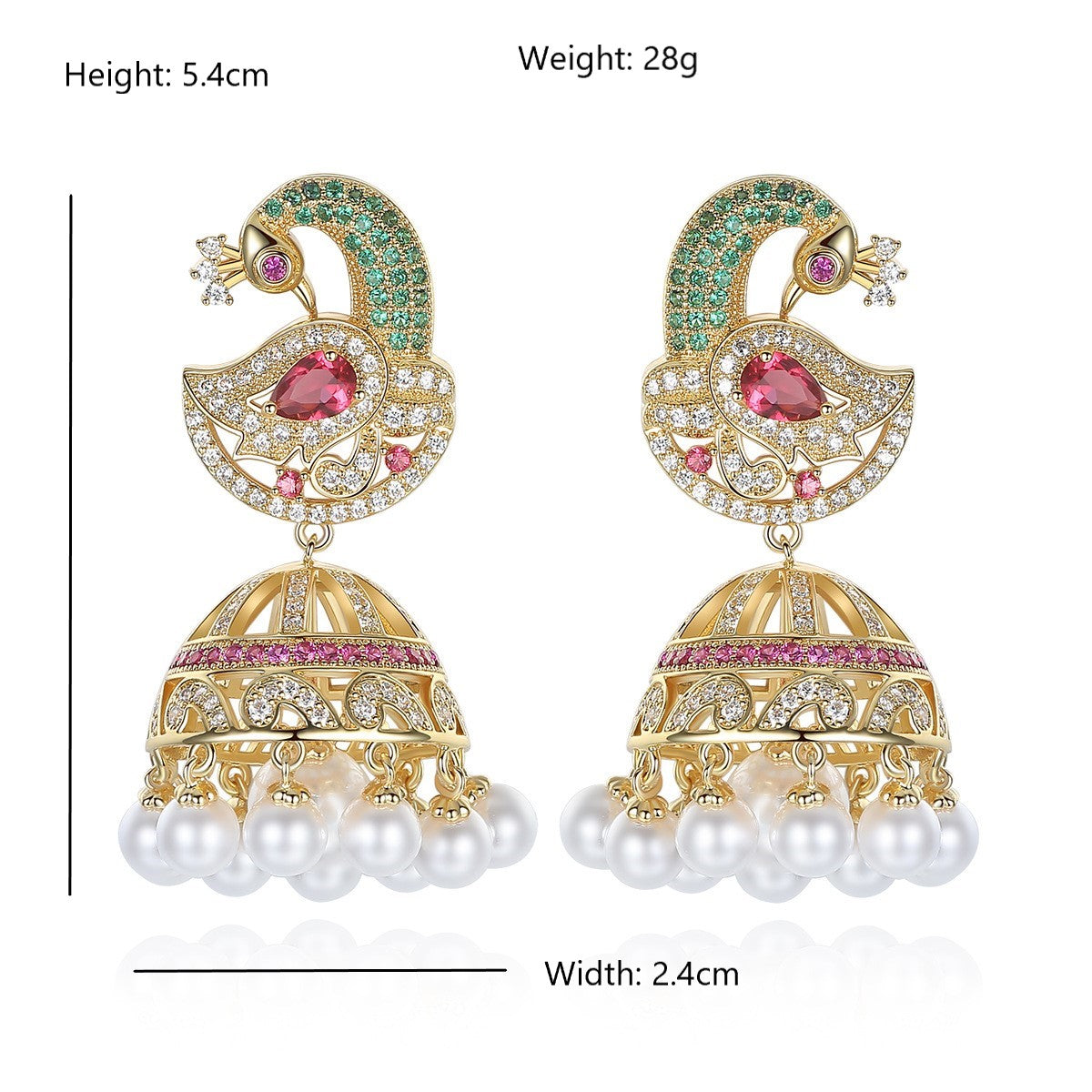 Deluxe Jingle Bell Drop Earrings