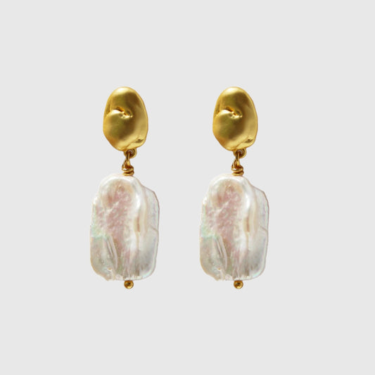 Deluxe Baroque Pearl Earrings Drop