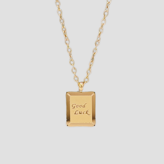 18K plated Good Luck Pendant Necklace