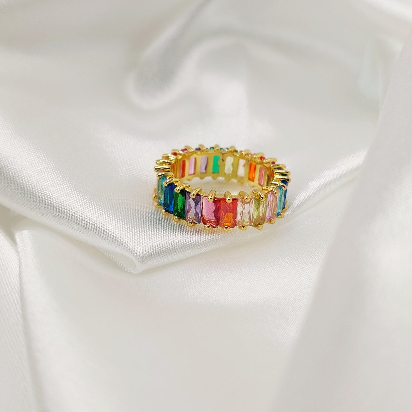 Olivia's Straight Rainbow Ring