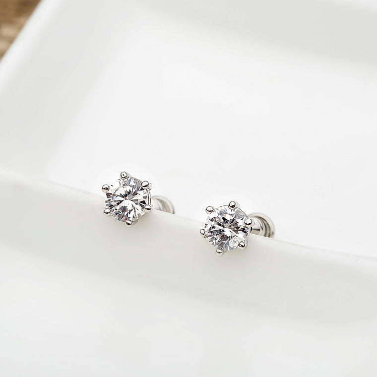 Simple Sparkling Earring Stud