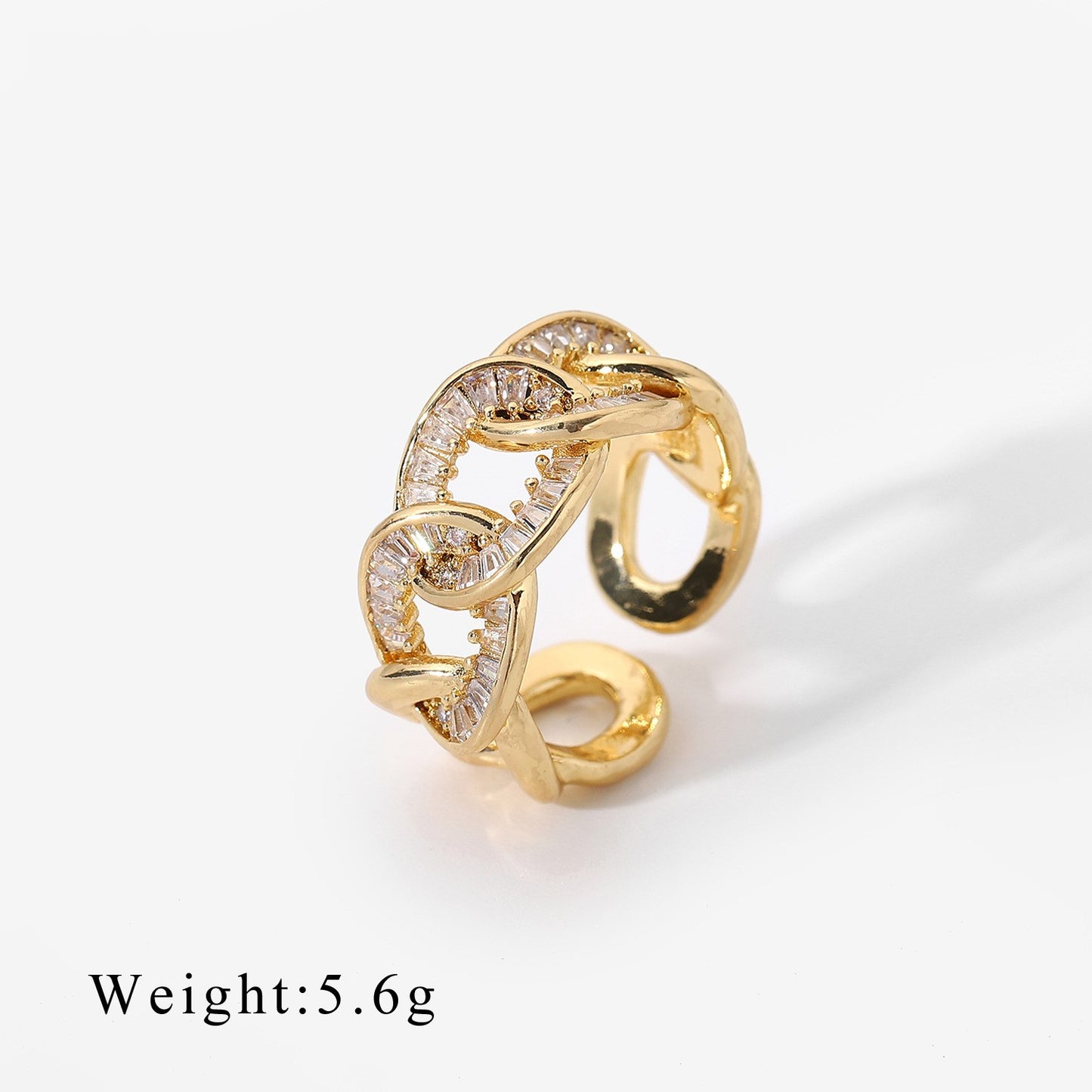 Stunning Chained Oval Ring