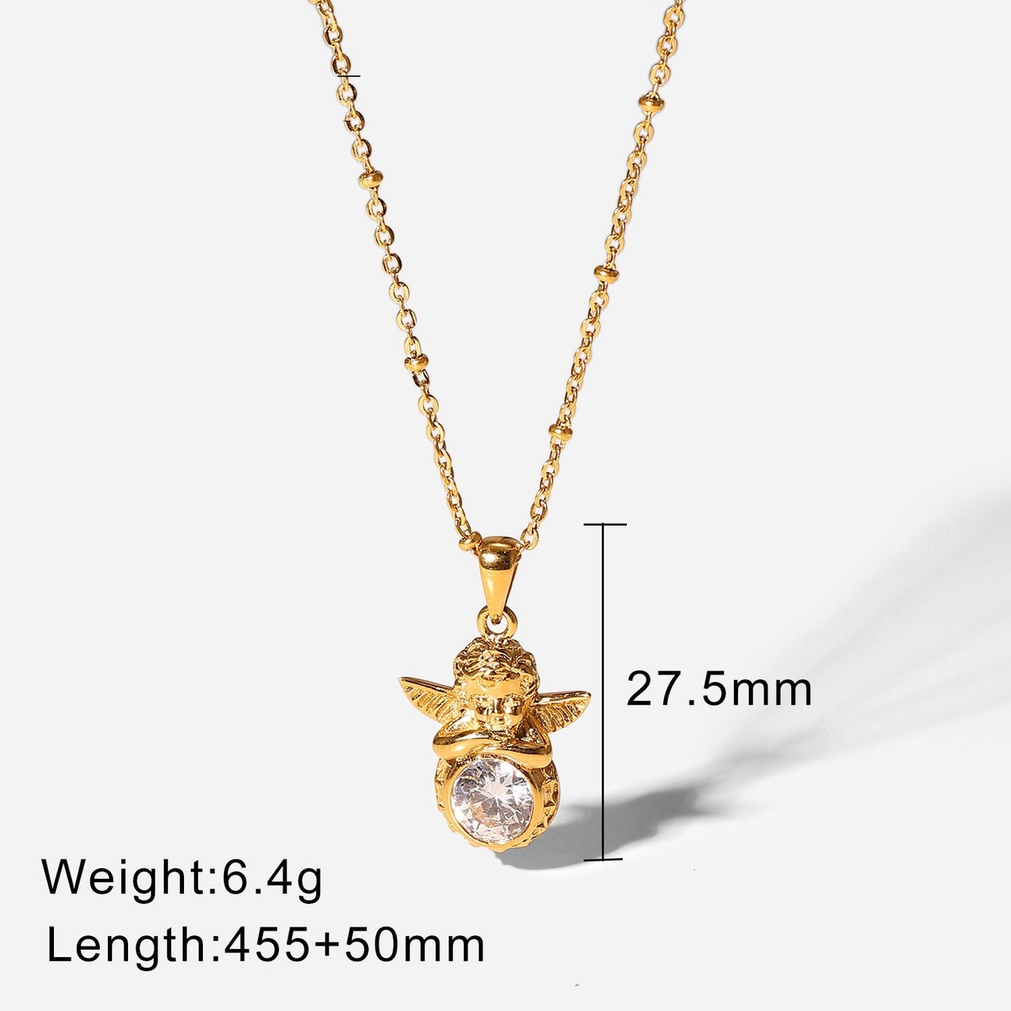 18K plated Angel Hug Necklace