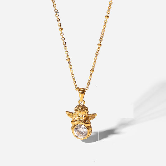 18K plated Angel Hug Necklace