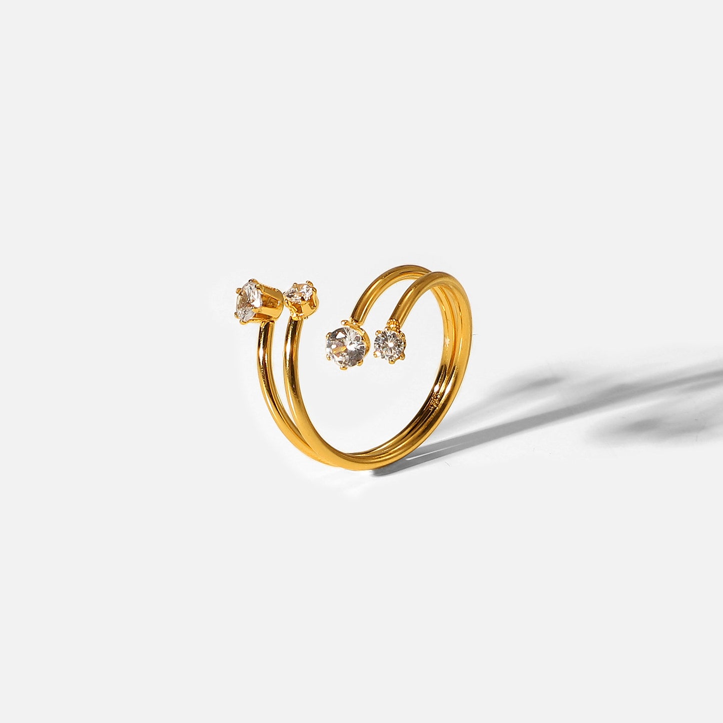 18K plated Graceful Star Ring