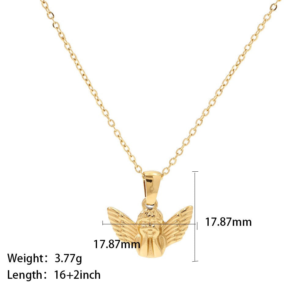 18K plated Baby Angel Necklace