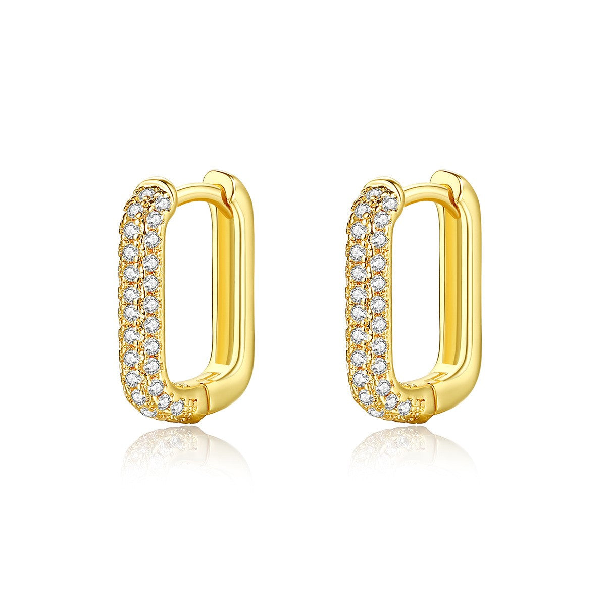 18K plated Huggie Earrings