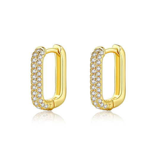 18K plated Huggie Earrings