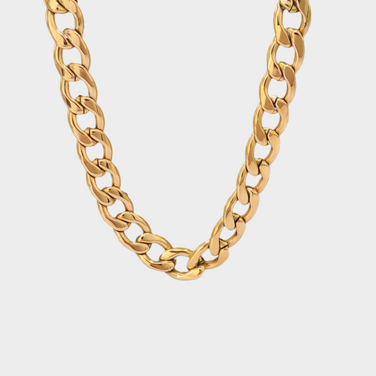 18K plated 1.2cm Thick Chained Necklace